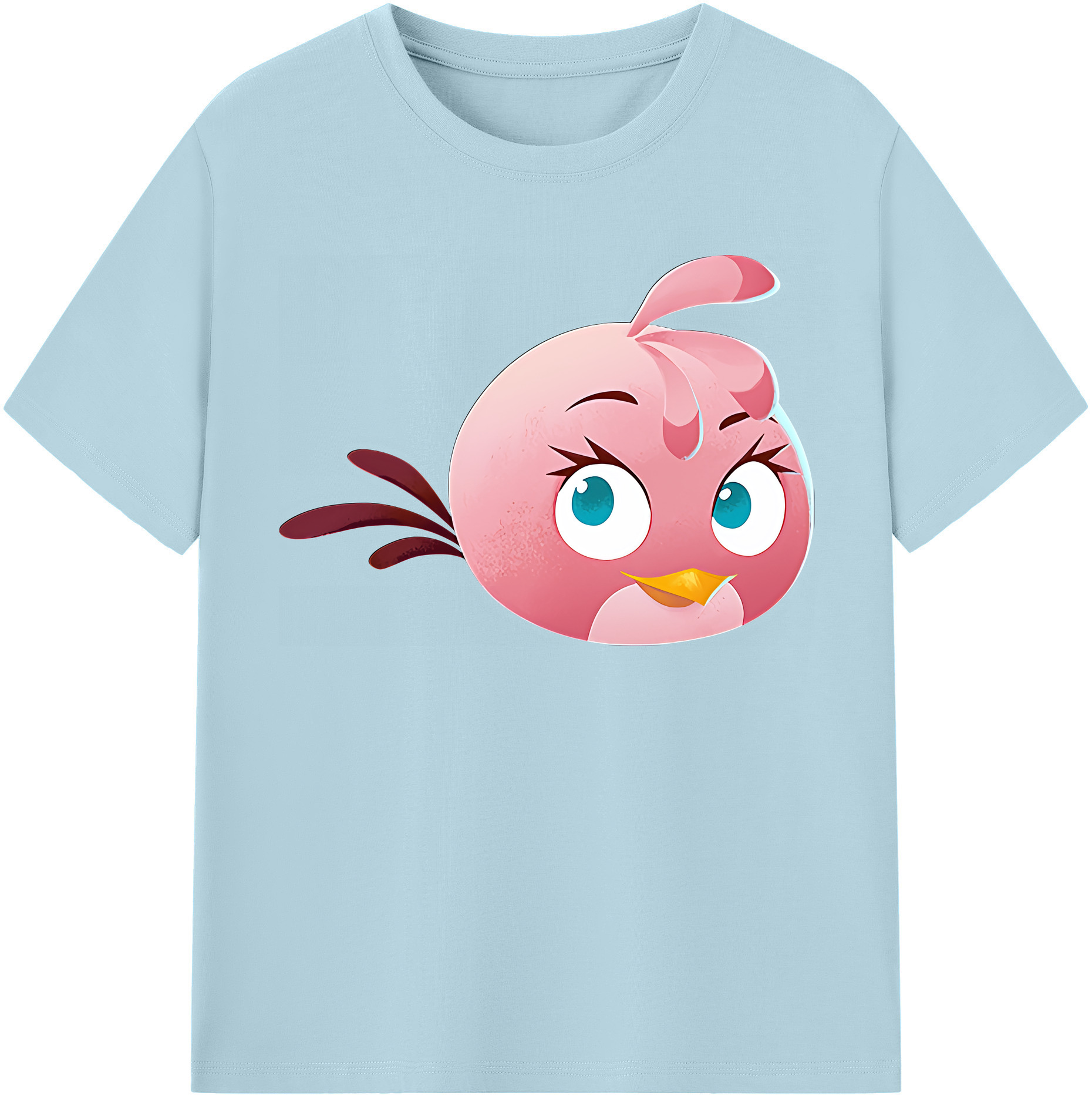 （画像用） Angry Birds アングリーバード 綿100％半袖Tシャツ（フロントプリント）